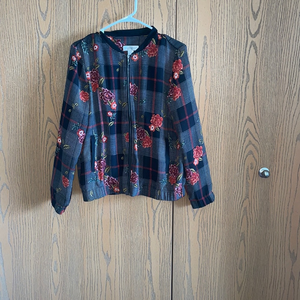 Multi print bomber jacket